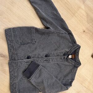 TEA Striped Gray and navy Baby Jacket 18-24m